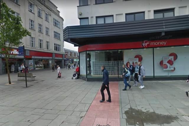 The incident took place outside of the Virgin Money bank on Fawcett Street in Sunderland. Image by Google Maps.
