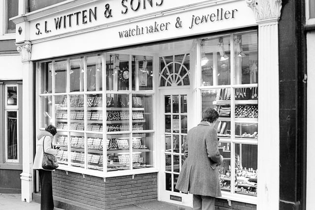 A 1976 view of Witten's watchmaker and jeweller. Photo: Bill Hawkins.