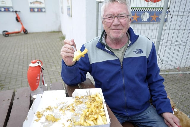 Good Friday fish and chips has become an annual tradition for Alan Groombridge, 67, and his family.

Picture by FRANK REID