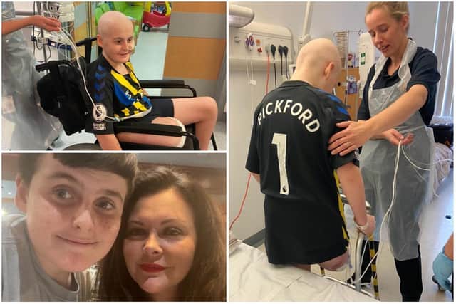 Theo Richardson has undergone surgery after being diagnosed with osteosarcoma