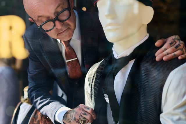 Master Debonair suits have been on display inside out