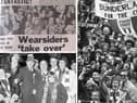 The mass exodus of Sunderland fans in 1973.