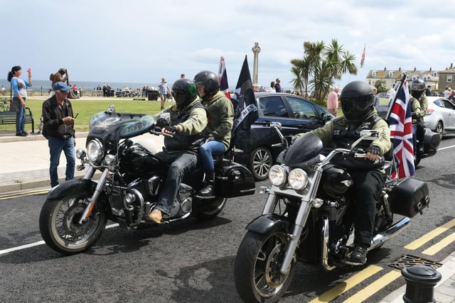 The event was billed as the North East’s largest bike meet. More than 300 people took part.