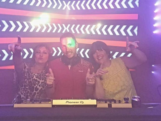Chris and friends enjoying the club before lockdown.