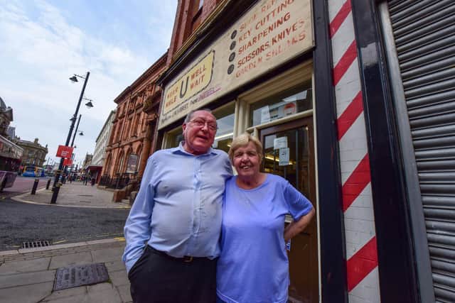John and Jean Hibbert are off to enjoy a well-deserved retirement after more than 50 years of trading in the city centre.