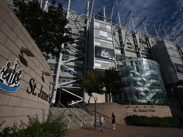 St James's Park, the home of Newcastle United. (Photo by OLI SCARFF/AFP via Getty Images)
