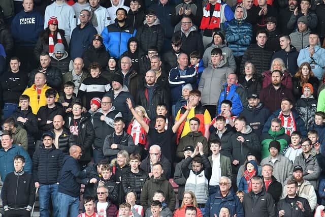 Sunderland fans at Wigan.