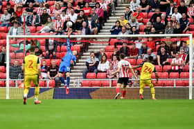 Thorben Hoffmann in action at the Stadium of Light