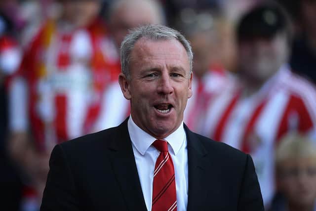 Sunderland caretaker manager Kevin Ball looks on prior to the match between Sunderland and Liverpool on September 29, 2013 in Sunderland, England.  (Photo by Gareth Copley/Getty Images)