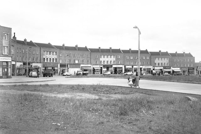 Here's the Pennywell shopping centre in 1959 and Woolworths is one of many shops pictured.