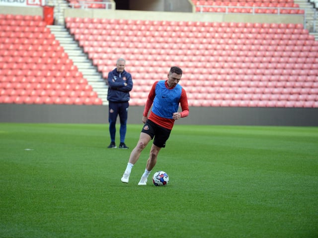 Sunderland captain Corry Evans on the ball.