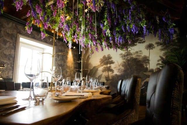 Private dining room at the restaurant