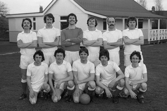 Who do you recognise in this photo of the Binns FC team from April 1977?