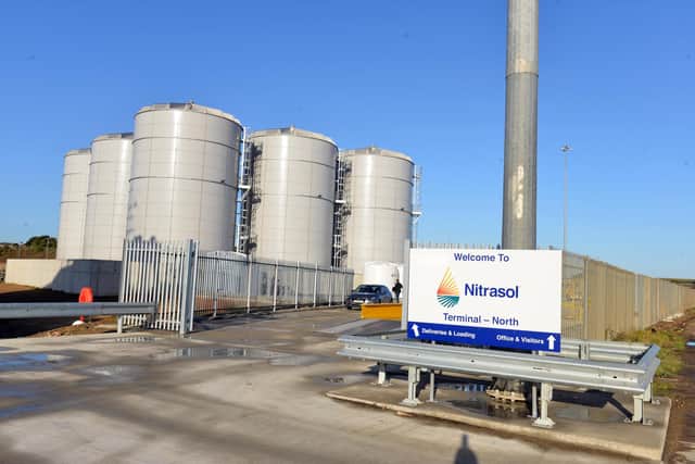 The new Brineflow fertiliser station opens at Port of Sunderland