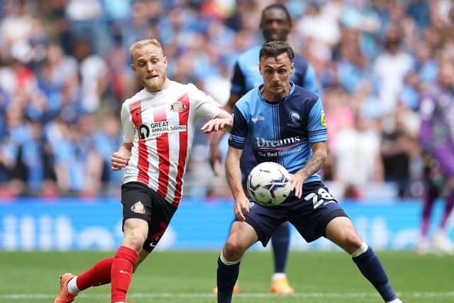 Alex Pritchard playing for Sunderland at Wembley (Photo by Eddie Keogh/Getty Images)