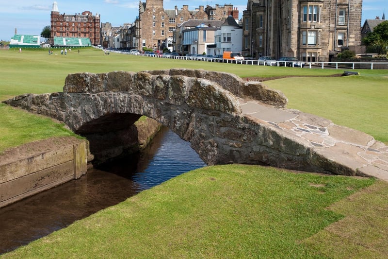 The Swilcan Bridge (or Swilken Bridge - both spellings are acceptable), on the 18th hole of the Old Course, is the most famous bridge in golf and a must-see for anybody with even a passing interest in the sport. Kaisersmith wrote: "You can’t come to St Andrews without stepping onto the Swilcan Bridge. To make your experience better go on a Sunday when the Old Course is closed to play but free to stroll around. You literally are walking on a piece of history."
