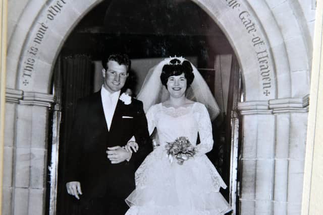 Walter and Amelia on their wedding day in 1962.