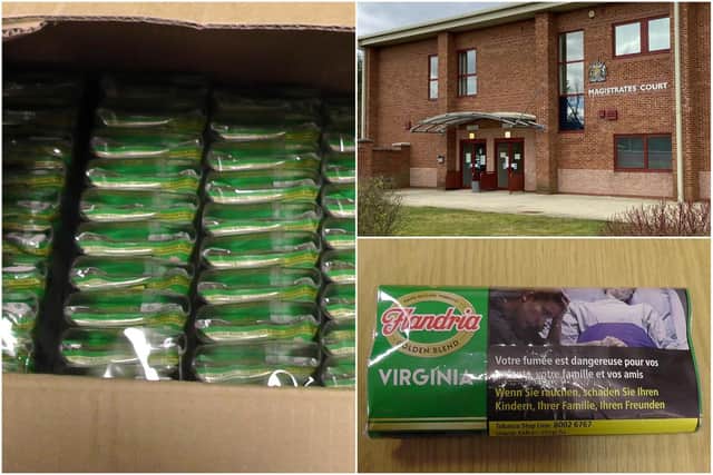 Photos were released of the seized tobacco by Durham County Council after it prosecuted Geoffrey Tait, 64, and Lucy Tait, 56, with offences relating to counterfeit cigarette and tobacco products.