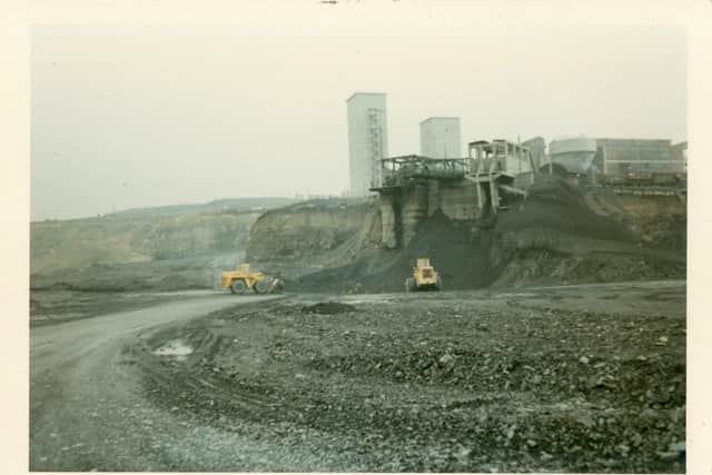 Earth-moving equipment at Noses Point, with Dawdon Colliery in the background, and was taken in 1968. Picture credit: Durham County Record Office, reference D/X 1100/46/1