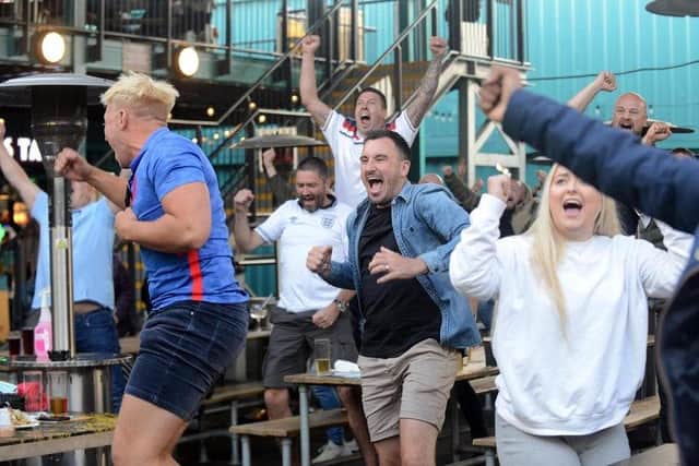 England fans at STACK Seaburn roared as the team beat Denmark to book a place in the final.