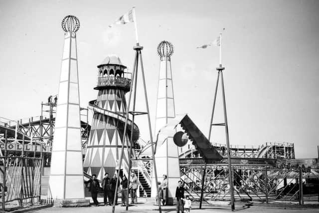 All the fun of the fair! Families make the most of the spring and summer at Seaburn Fairgrond on May 30, 1955.