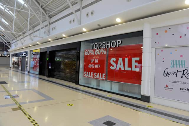 The Topshop and Topman stores have been stripped bare