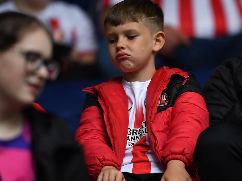 Sunderland fans at Preston North end as the Black Cats lost 2-1 at Deepdale in the Championship.