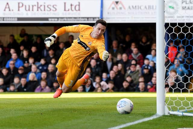 Jon McLaughlin. Portsmouth FC 1-0 Sunderland AFC Fratton Park Portsmouth EFL1 01-02-2020. Picture by FRANK REID. 