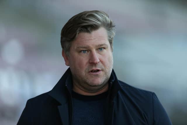Oxford United head coach Karl Robinson.