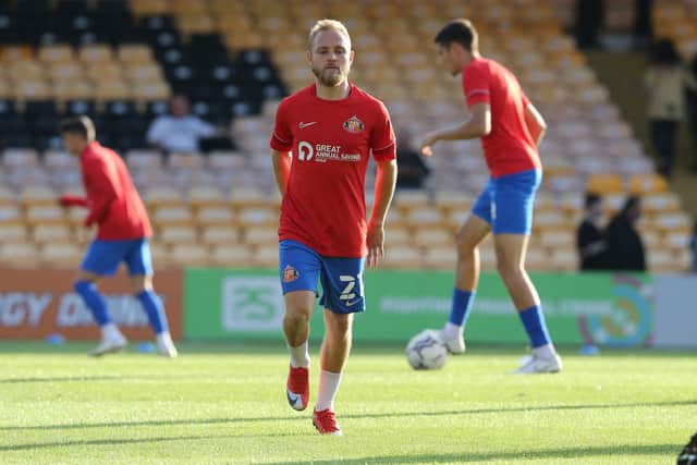 Alex Pritchard ahead of Sunderland's Carabao Cup game against Port Vale.