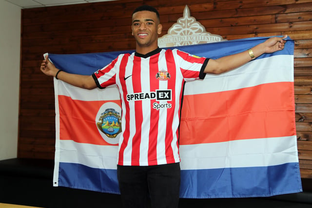 One for the future at Sunderland, but still a player who will be hoping to go to the World Cup with Costa Rica this year. The 18-year-old winger has signed a four year deal on Wearside, with a club option of a further year.