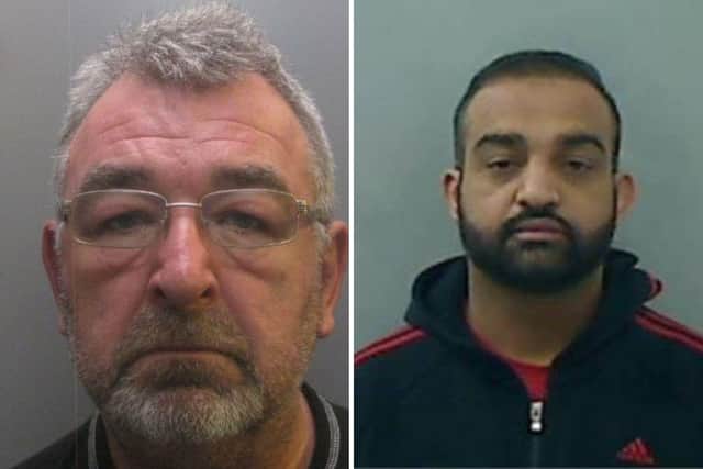 Paul Marrow (left) and Baber Azim have now joined their fellow gang members behind bars.