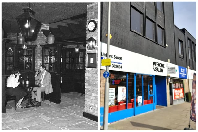 Hugely popular in the 1980s and 1990s, Sam’s Bar, pictured left in 1982, was a cellar bar. Where the street level entrance was, is currently the Fenomen Salon. Upstairs was The Continental, now a row of shops on the ground floor and 808 bar and kitchen on the first floor.