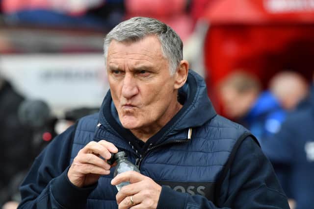 Sunderland head coach Tony Mowbray.
