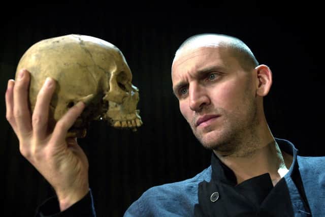Christopher Eccleston as Hamlet by William Shakespeare. See question 3 in the pot luck round.