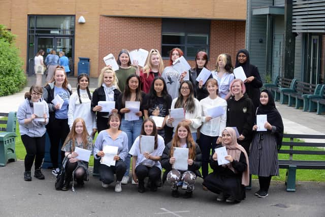 Celebrations on St Anthony's Girls Catholic Academy GCSE results day