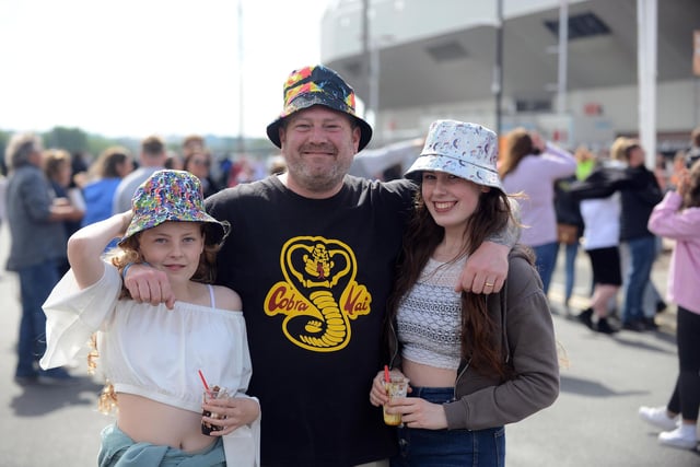 Rik Sykes with daughters Katie, 12 and Emma Sykes, 17.