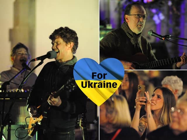 A number of local bands played in a special concert at Sunderland Minster to raise money for people affected by the war in Ukraine.
