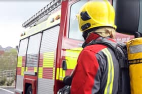 Firefighters are at the scene of a factory fire which has lead to the closure of the A1(M)