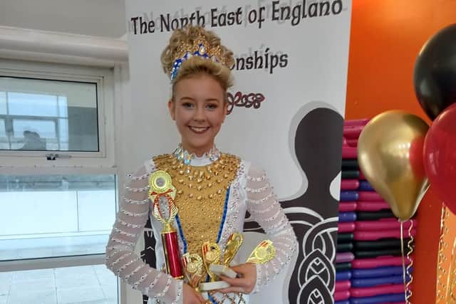13-year-old Lauren Balls who took part in a North East dance competition