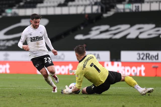 Sunderland target Patrick Roberts playing for Derby County (Photo by Alex Pantling/Getty Images)