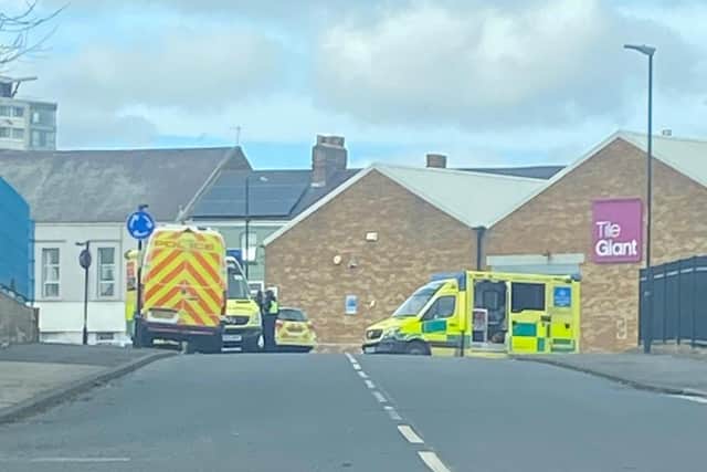 Ambulances and police at scene after emergency services called to man suffering a medical episode in Sunderland