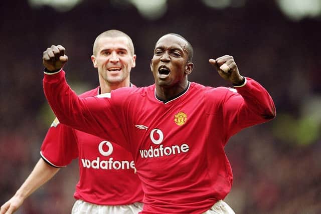 Roy Keane and Dwight Yorke played together for four years at Manchester United (Mandatory Credit: Clive Brunskill /Allsport)