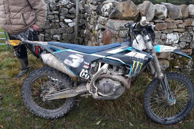 A Sunderland man was fined after he was caught riding an off-road bike illegally.
