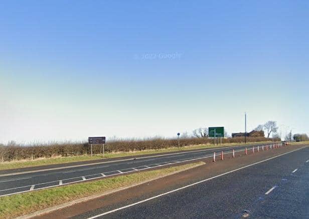 The accident occurred on the A690