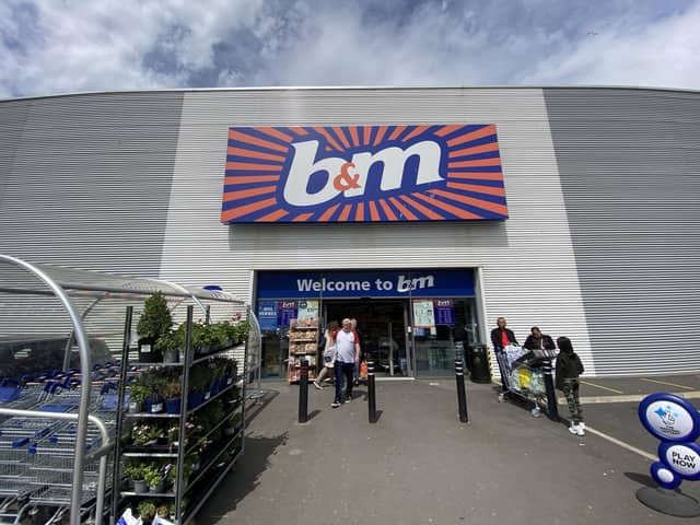 B&M at Pallion Retail Park, Sunderland.