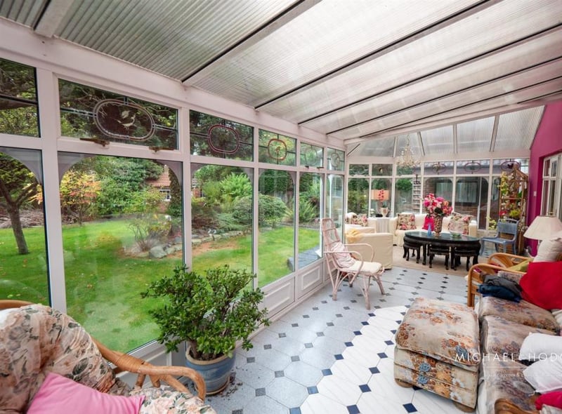 The conservatory is great for summer days.