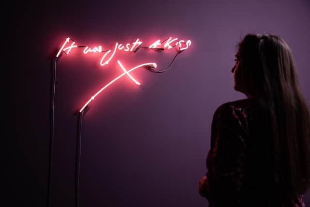 Tracey Emin's It Was Just a Kiss.