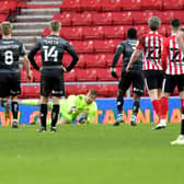 Lee Burge saves a late Doncaster penalty at the Stadium of Light