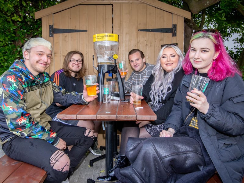 Evan Stanley, Tom Stacey, Jonah Scott, Ella Hampton and Darcey Baron at Brewhouse